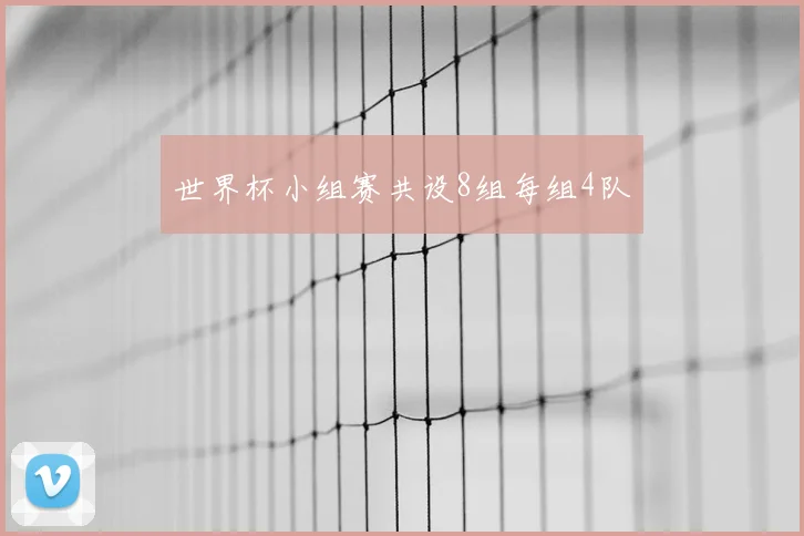 世界杯小组赛共设8组每组4队
