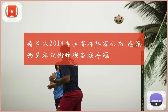 荷兰队2014年世界杯阵容公布 范佩西罗本领衔锋线备战冲冠