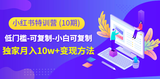 图片[1]-小红书特训营（第10期）低门槛-可复制-小白可复制-独家月入10w+变现方法-淘金部落