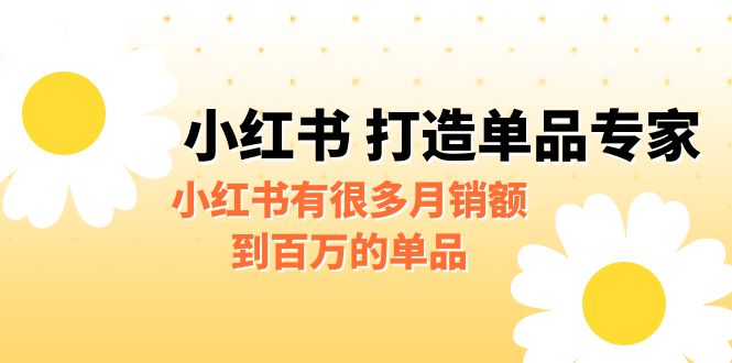 图片[1]-某公众号付费文章《小红书 打造单品专家》小红书有很多月销额到百万的单品-淘金部落