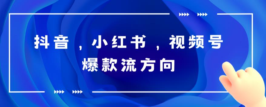 图片[1]-抖音，小红书，视频号爆款流视频制作，简单制作掌握流量密码-淘金部落