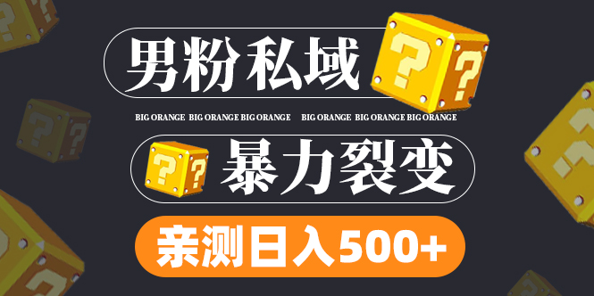 图片[1]-男粉私域项目：亲测男粉裂变日入500+（视频教程）-淘金部落