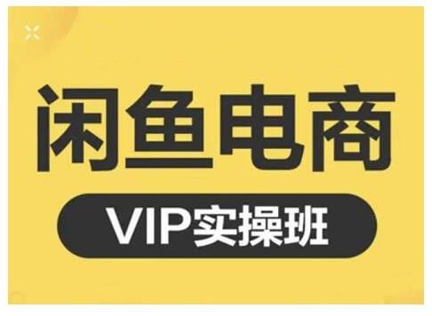 鱼客：闲鱼电商零基础入门到进阶VIP实战课程，帮助你掌握闲鱼电商所需的各项技能