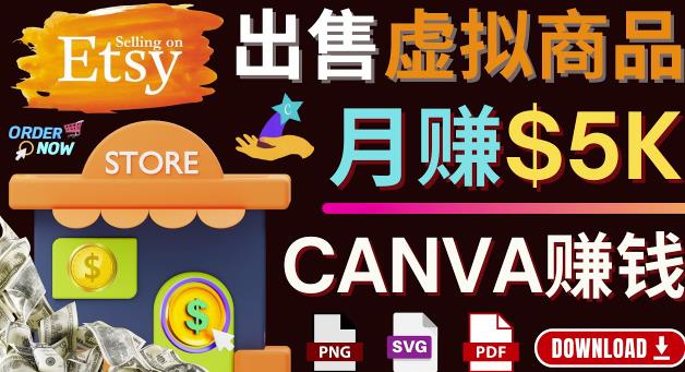 图片[1]-通过Etsy出售Canva模板，操作简单，收益高，月赚5000美元-淘金部落