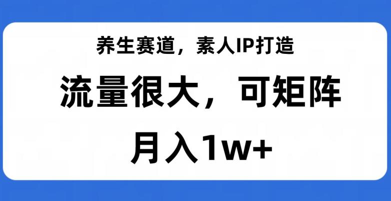 图片[1]-养生赛道IP打造，流量巨大，教你月入1W+【完整揭秘】-淘金部落