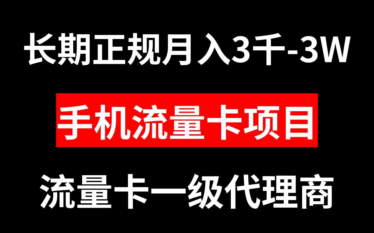 图片[1]-手机流量卡代理月入3000-3W长期正规项目-淘金部落