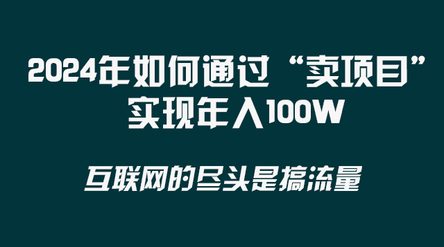 图片[1]-2024年如何通过“卖项目”实现年入100W-淘金部落