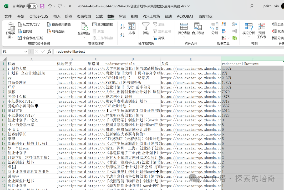 借助后羿采集器和AI对标热门笔记