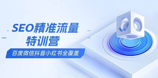 SEO精准流量特训营，百度微信抖音小红书全覆盖，带你搞懂搜索优化核心技巧 -1